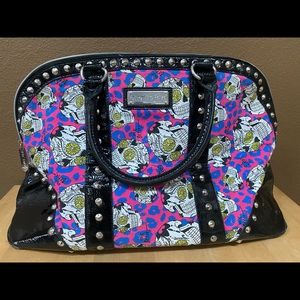Betsey Johnson Sugar Skull Weekender Bag